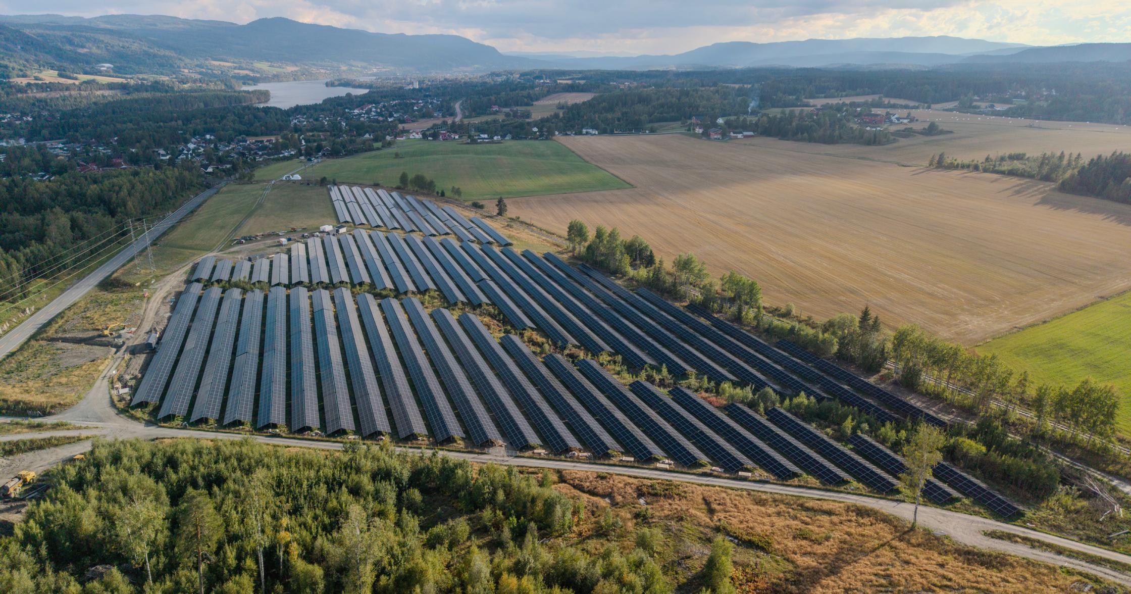 Drone picture of the Vikersund site in Norway
